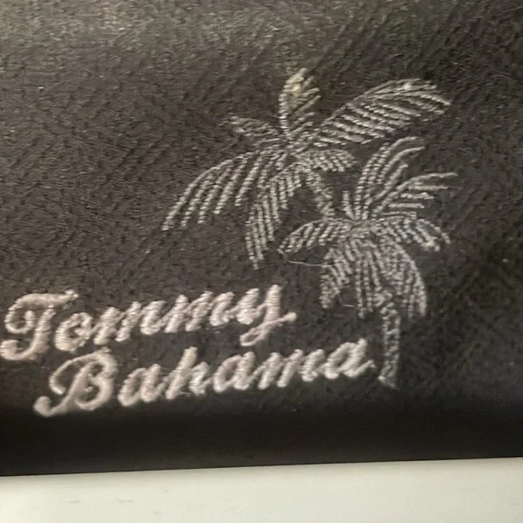 Tommy Bahama Men’s 100% Silk Cigars & Cars Embroidered Shirt Black Size XL - Picture 7 of 16